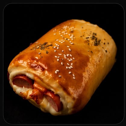 Joelho de queijo e presunto